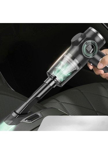 Suntek Araba Için Mini El Tutulan Şarj Edilebilir Silgi, Siyah Siyah