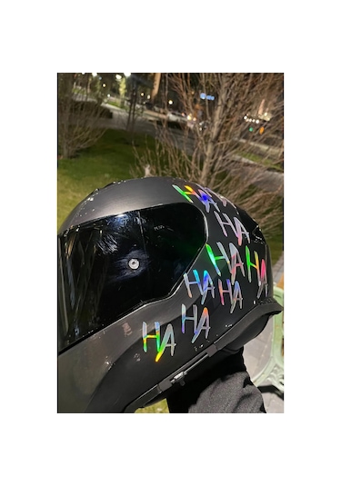 Dekoratif Hahaha Sticker - Hologram - 15 X 30 Cm 1 Adet