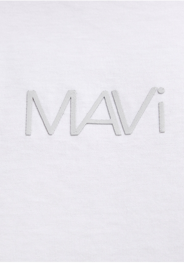 Mavi - Mavi Logo Baskılı Beyaz Tişört 1613884-620