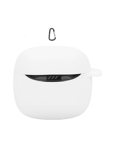 Jbl Tune Flex 2 Uyumlu Mat Silikon Kapak Kılıf+kanca Beyaz