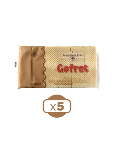 Abdurrahman Tatlıcı Gofret Vanilyalı 5 x 200 G