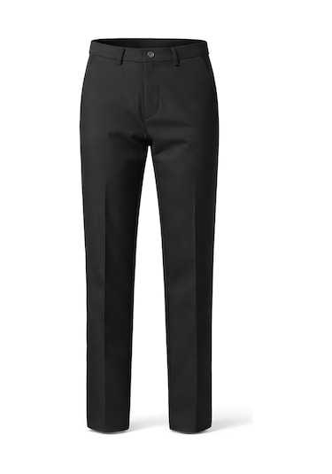 Düz Kumaş Slim Fit Klasik Erkek Pantolon Rafael Siyah