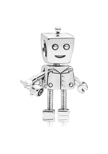 Nur Silver Robot Gümüş Charm Nur-bl00171