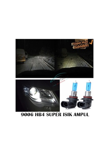 Hb4 9006 Beyaz Işık Far Ampulü 12V