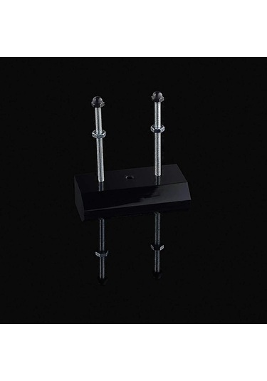 Youmex Siyah Akrilik Skateboard Duvar Montajlı Gösterge Rafı - Lüks Model, 13x9x1cm, 70g Siyah