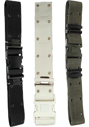 Kordak Siyah Delikli Outdoor Kemer