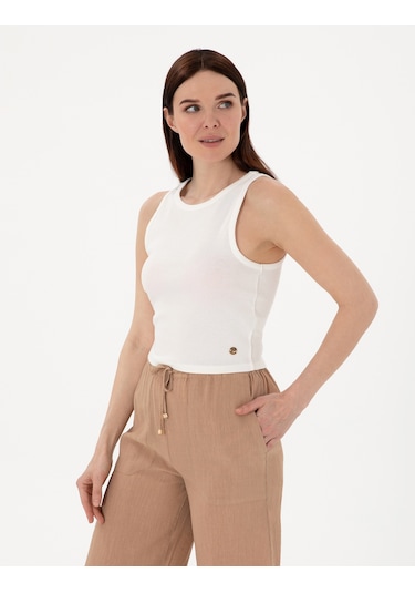 Pierre Cardin Kadın Beyaz Bluz Örme 50305750-vr013 Beyaz