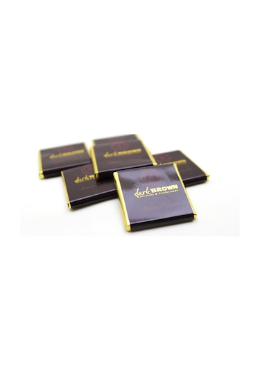 Dark Brown Hediyelik Çikolata 25 Sargılı  40 Madlen Gerçek El Yapımı Çikolatalar