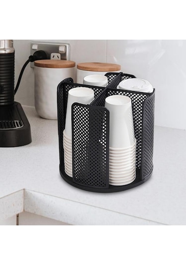 Suntek Otel Mutfak Ofisi Için Çok Yönlü Bardak Ve Kapak Siyah