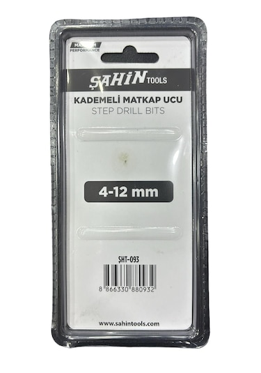 Hss Kademeli Matkap Ucu Sac Delgisi 4-12 Mm