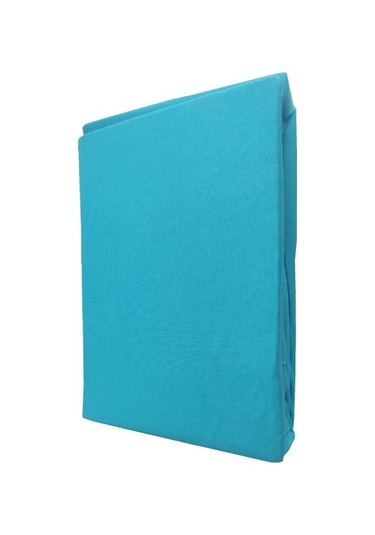 Mycey Çift Kişilik Lastikli Pamuk Penye Çarşaf Takımı 200x200+30 Cm Turkuaz