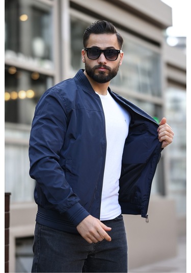 Erkek Süet Kolej Ceket Lacivert Fş