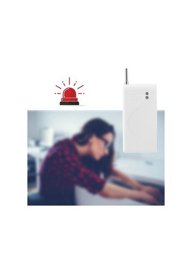 Geeroyoo 433 Mhz Kablosuz Titreşim Alarm Sensörü Ll-455 - Ev Güvenliği İçin Sensitif, Güvenilir Ve Tasarrufcu - Alarm Anahtarı Gerektirir Pil Yok