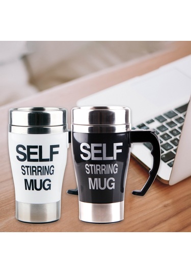 Yaleker 350ml Otomatik Karıştırıcı Bardak - Çelik Paslanmaz Kahve, Süt, Protein Tozu Ve İçecekler İçin Akıllı Elektronik Karıştırıcı Kadeh Mavi