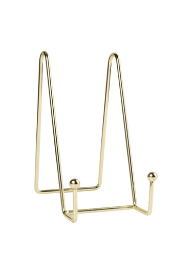 Teltree Dayanıklı Metal Kitaplık Ve Dekoratif Sergi Rafı - Altın Renk, Büyük Boy Altın