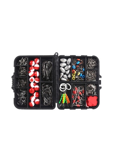 Wezone 273 Parça Balıkçılık Aksesuar Seti - Çeşitli Kancalar, Ağırlıklar Ve Taşıma Çantası İle Tatlısu Ve Deniz Balıkçılığı İçin