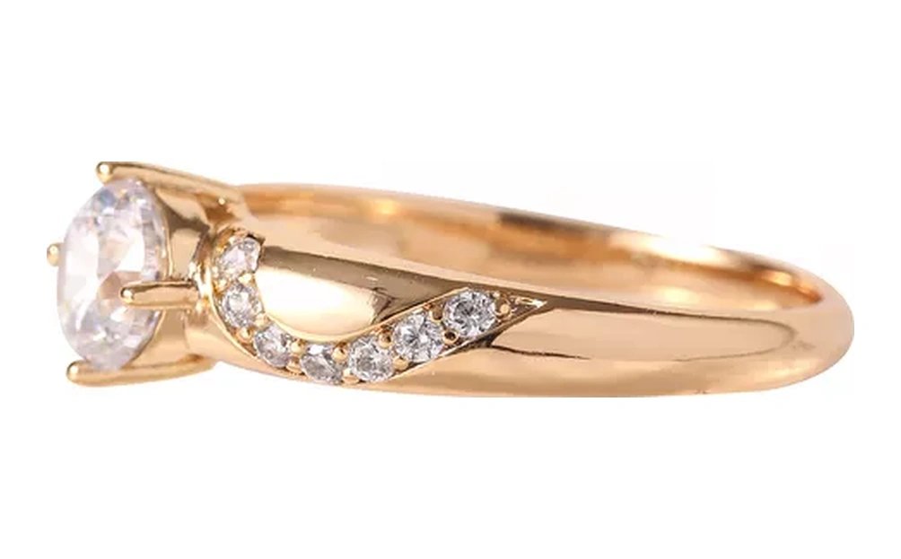 Xuping Taşlı Altın Kaplama Nişan Yüzüğü 189449450 Diğer