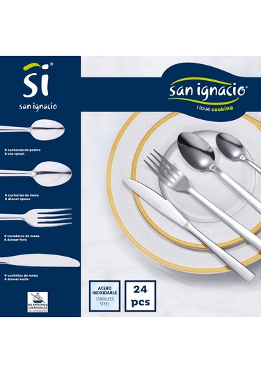 24 Parça Paslanmaz Çelik Çatal Bıçak Takımı Delta Koleksiyonu Çekici Tasarım Diğer