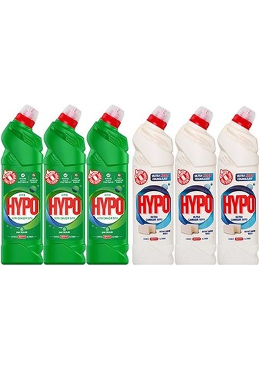 Hyper Hypo Ultra Çamaşır Suyu 3 Çam Ve 3 Beyaz Sabun 750 Gr X 6 Adet