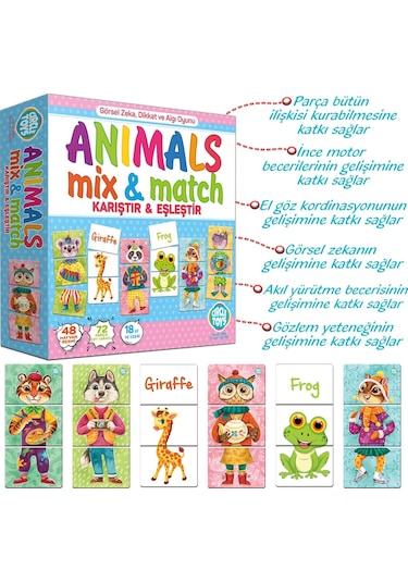 Circle Toys Animals Mix&Match