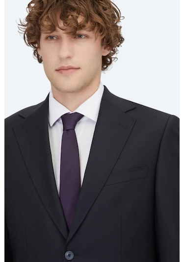 Kip Erkek Modern Fit Yün Karışımlı Takım Elbise Tkm-2068 Lacivert Lacivert