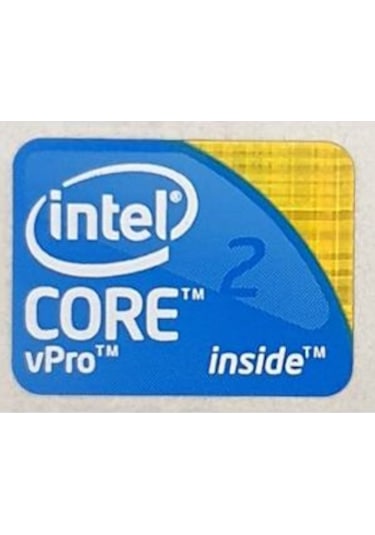 OEM İntel inside Core2 vPro Sticker Etiket D124