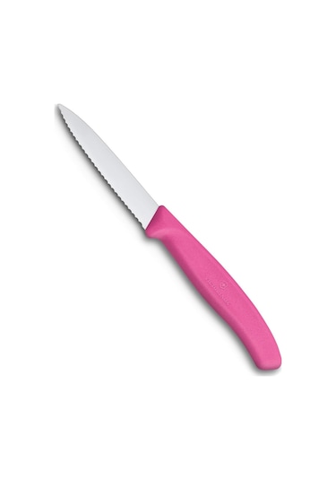 Victorinox 6.7636.L115 8 CM Tırtıklı Soyma Bıçağı Pembe