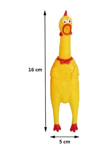 Carino Öten Tavuk Köpek Oyuncağı Small 16 CM