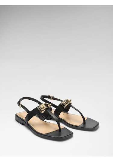 Guess-ramiry Kadın Deri Sandalet-fljrmylea03 Siyah