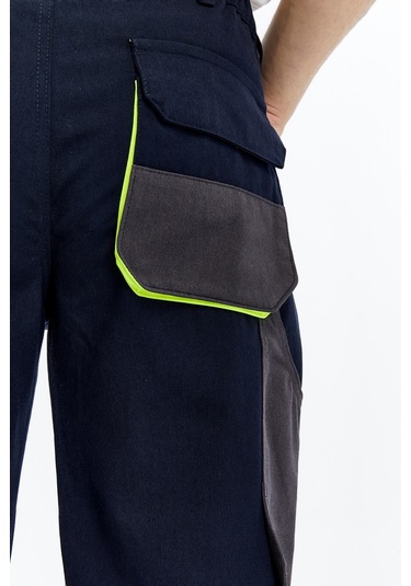 Uniprom İş Pantolonu Lizbon Plus Model Çok Cepli Harman Kumaş Lacivert Lacivert