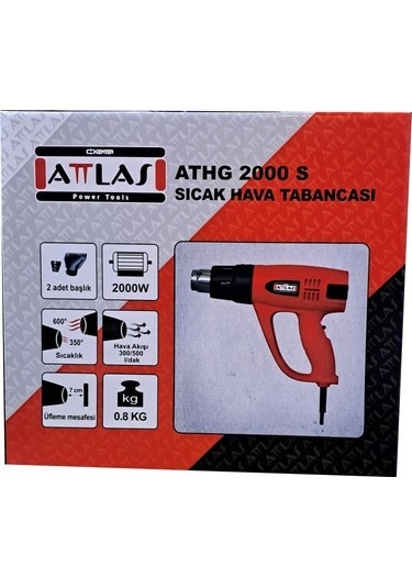 Attlas ATHG2000 2000 W Sıcak Hava Tabancası