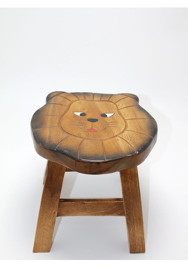 River World Büyük Boyutta Tabure Çocuklar İçin Kahverengi