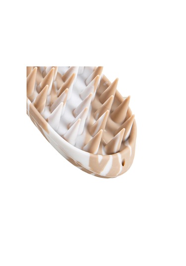 Suntek Saç Derisi Masaj Aleti Yıkama Bakım Fırçası Ev Banyo Kahve Rengi