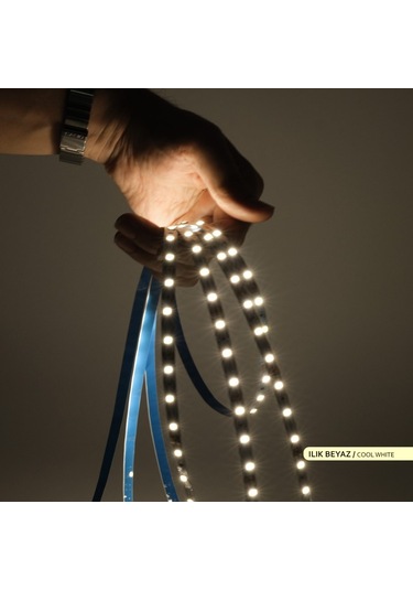 ACK Şerit LED 60 Led'li 4000K Ilık Beyaz 7W 5 Metre AS01-008