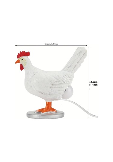 Tavuk Yumurta Lambası 3d Tavuk Yumurta Gecesi Işık Süsleme: Usb Powered Led Reçine Lambası Sıcak Işık Doğum Günü Noel Hediyesi Tavuk Lambası Tavşan Şarj Edilebilir