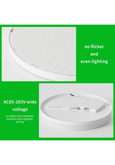 Neevoyu Neoglint Led Tavan Lambası 18w 6500-7000k Beyaz Işık Ac85-265v Ip20 1620lm Beyaz