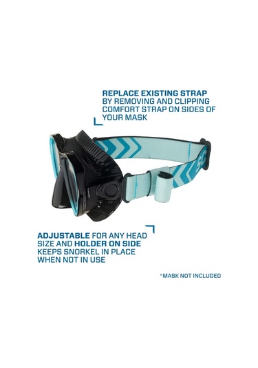 Scubapro Comfort Maske Kayışı Turkuaz Açık Mavi