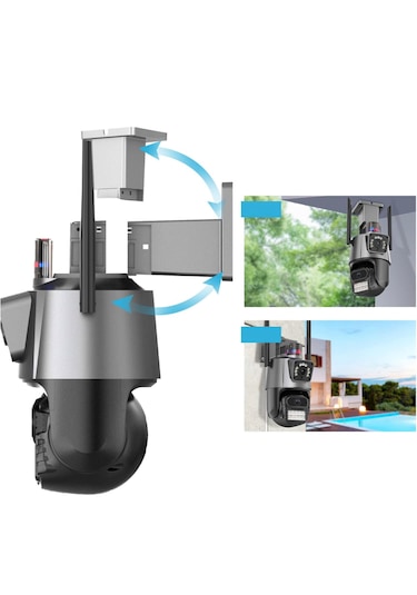 Ultratekno Cmr7 8mp Ptz Dış Mekan Full Hd Wifi Kamera Su Geçirmez