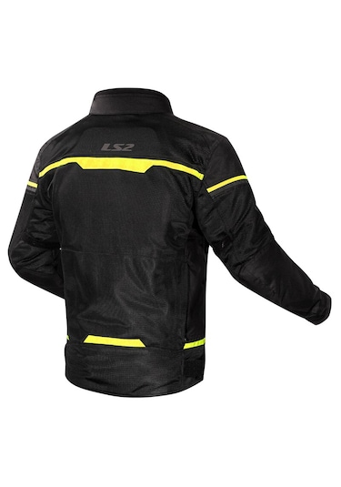 Ls2 Riva Siyah-neon Sarı Motosiklet Montu