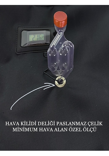 Hazkat Fermenter Soğutma Çantası Termometre Hediyeli Siyah