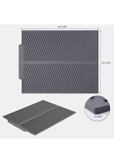 Buffer Büyük Bulaşık Kurutma Matı,silikon Bulaşık Kurutma Matı Çok Amaçlı Tezgah Üstü Mat Çok Renkli