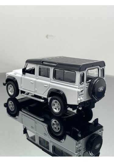 Land Rover 1:32 Ölçek Metal Çek Bırak Model Araba 12 Cm - Beyaz