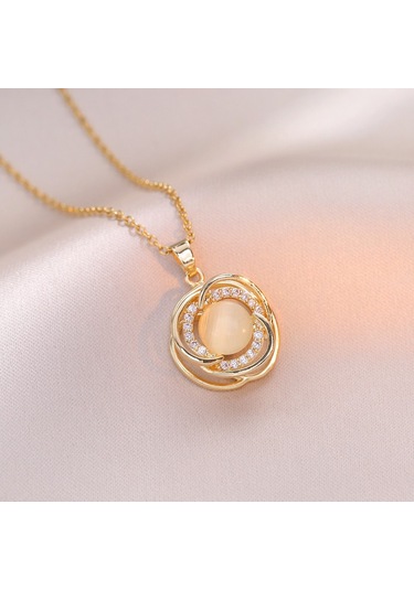 Bayan Kolye: Moda Estetiği Titanyum Çelik Kolye No.264 Çok REnkli