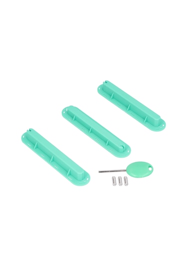 Ximistore9 Surf Tahtası Uçak Kuyruğu Kanalı, Yeşil Plastik 3lü Fın Kutusu, Sabit Tutucu, Dayanıklı, Kolay Kurulum, Surf Aksesuarı