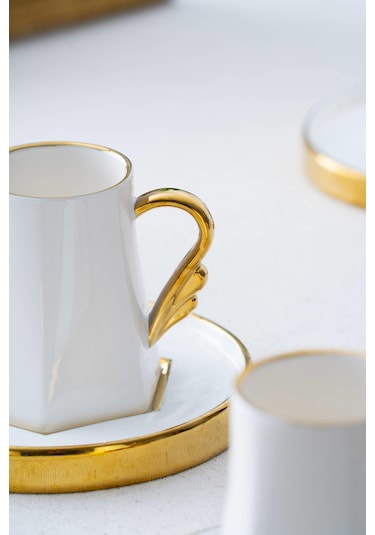 Mars 6 Kişilik Kahve Fincanı Takımı - 90 Ml