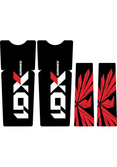 Beyaz Kırmızı Blk Alt-dağ Bisikleti X01 Krank Etiketi Am Dh Krank Çıkartması Bisiklet Çıkartmaları Bisiklet Aksesuarları Kırmızı