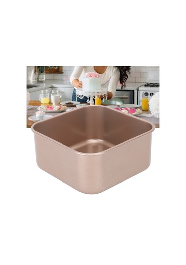 Shineyee Altın Renkli Kalınlaşmış Karbon Çelik Pasta Tepsisi, Anti- Yapışkan Tabaka, Fırın Uygun, Çok Amaçlı: Ekmek, Kek, Barbekü, Hafif Saklama Diğer