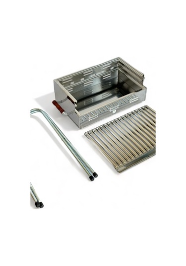 Paslanmaz Çelikten Katlanır Ayaklı Ve 3 Kademeli Mangal - Çantalı