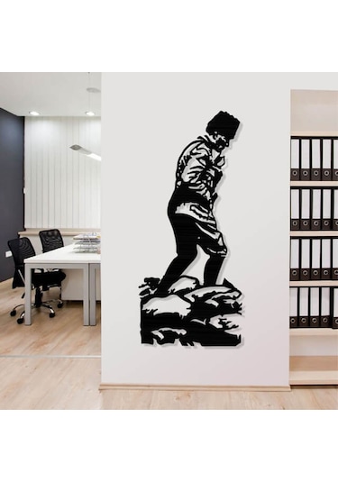 Atatürk Kocatepe Metal Poster Ev Ofis Duvar Süs Hediye Tablo