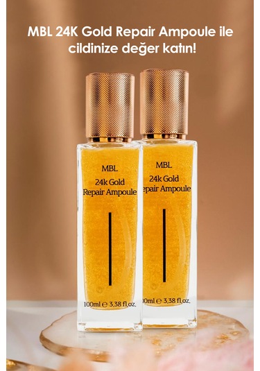 Mbl 24k Gold Repair Ampoule - Altın Ve Hyaluronik Asit İçerikli 24k Altın Onarıcı Bakım Serumu 100ml